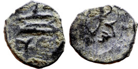Ottoman Empire (XIV-XX century) Bronze Coin. Obverse: Arabic inscription. Reverse: Arabic inscription

10mm 0.57g
