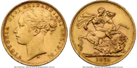 Victoria gold "St. George" Sovereign 1875-M MS63 NGC, Melbourne mint, KM7, S-3857. HID09801242017 © 2024 Heritage Auctions | All Rights Reserved www.H...