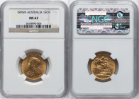 Victoria gold Sovereign 1895-M MS62 NGC, Melbourne mint, KM13, S-3875. HID09801242017 © 2024 Heritage Auctions | All Rights Reserved www.HA.com/TexasA...