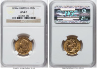 Victoria gold Sovereign 1898-M MS62 NGC, Melbourne mint, KM13, S-3875. From the Allen Family Charitable Fund HID09801242017 © 2024 Heritage Auctions |...