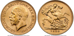 George V gold Sovereign 1930-P MS62 NGC, Perth mint, KM32, S-4002. From the Robert C. Pickett Collection HID09801242017 © 2024 Heritage Auctions | All...