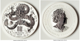 Elizabeth II silver Uncertified "Year of the Dragon" 8 Dollars (5oz) 2024 UNC, KM-Unl. HID09801242017 © 2024 Heritage Auctions | All Rights Reserved w...