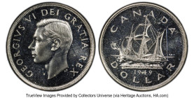 George VI Prooflike Dollar 1949 PL66 PCGS, Royal Canadian mint, KM47. Newfoundland. HID09801242017 © 2024 Heritage Auctions | All Rights Reserved www....