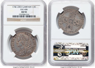 George II "Lima" 1/2 Crown 1746 AU55 NGC, KM584.3, S-3695A, ESC-606. Lima below bust. HID09801242017 © 2024 Heritage Auctions | All Rights Reserved ww...