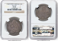 George II "Lima" 1/2 Crown 1746/5 XF40 NGC, KM584.3, ESC-607. HID09801242017 © 2024 Heritage Auctions | All Rights Reserved www.HA.com/TexasAuctioneer...