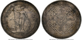 Victoria Trade Dollar 1900-C MS61 NGC, Calcutta mint, KM-T5, Prid-10. Hauling from a notably lower mintage, and a sought-after date-mintmark issue par...