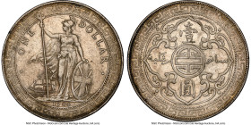 Edward VII Trade Dollar 1904/3-B AU55 NGC, Bombay mint, KM-T5, Prid-16. This scarce overdate is a welcome sight whenever offered on the marketplace in...