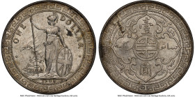 Edward VII Trade Dollar 1908/7-B MS62 NGC, Bombay mint, KM-T5, Prid-18. Overdate 1908/7. From the L. William Libbert Collection HID09801242017 © 2024 ...