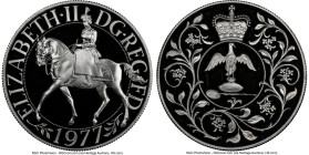 Elizabeth II silver Proof "Silver Jubilee" 25 New Pence 1977 PR67 Ultra Cameo NGC, KM920a, S-LL2. HID09801242017 © 2024 Heritage Auctions | All Rights...