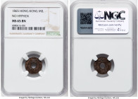 British Colony. Victoria Mil 1865 MS65 Brown NGC, KM2. Variety without hyphen. HID09801242017 © 2024 Heritage Auctions | All Rights Reserved www.HA.co...
