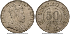 British Colony. Edward VII 50 Cents 1905 MS62 NGC, KM15, Prid-15. HID09801242017 © 2024 Heritage Auctions | All Rights Reserved www.HA.com/TexasAuctio...