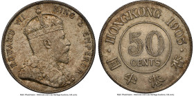 British Colony. Edward VII 50 Cents 1905 MS62 NGC, KM15, Prid-15. HID09801242017 © 2024 Heritage Auctions | All Rights Reserved www.HA.com/TexasAuctio...
