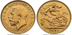 George V gold 1/2 Sovereign 1925-SA MS63 NGC, Pretoria mint, KM20, S-4010. From the Robert C. Pickett Collection HID09801242017 © 2024 Heritage Auctio...