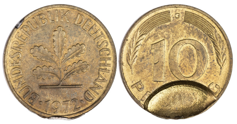 Germany 10 Pfennig 1972 Error

КМ-107, Indent Error