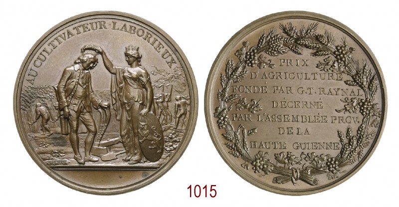 Dipartimento dell'Haute Guyenne Premio per l'agricultura, 1789, Quercy, op. Dupr...