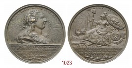 Luigi XVI restauratore della Libertà 1790, Parigi, Æ 106,97g. Ø74,2mm. [5,2mm. Fusione. VIVE A JAMAIS LE MELLEUR DES ROIS Busto laureato del sovrano a...