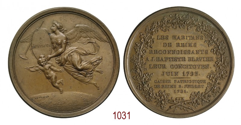Gli abitanti di Reims riconoscenti a J. Baptiste Blavier 1791, Reims op. Duvivie...