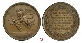 Gli abitanti di Reims riconoscenti a J. Baptiste Blavier 1791, Reims op. Duvivier, Æ 68,5g. Ø55,0mm. [4,2mm. Vittoria alata in volo con tromba, stemma...