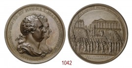 Esecuzione di Luigi XVI e Maria Antonietta 1793, Soho op. Kuchler (CHK) & Philippe (P), Æ 62,06g. Ø51,4mm. [4,3mm. LUD • XVI • D • G • FR • ET NAV • R...