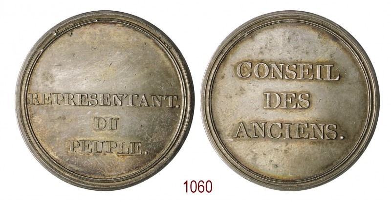 Consiglio degli anziani 1795, Parigi, AR 40,06g. Ø41,3mm. [3,3mm. CONSEIL/ DES/ ...