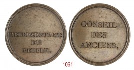 Consiglio degli anziani 1795, Parigi, Æ 36,21g. Ø41,4mm. [3,4mm. CONSEIL/ DES/ ANCIENS• Rv. REPRESENTANT•/ DU/ PEUPLE• ↑. Hennin 680. Julius 463. Essl...