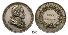 Conte Giacomo di Carrara fondatore dell'Accademia di Bergamo, Medaglia al merito scolastico. 1796, Milano op. Manfredini, AR 56,20g. Ø43,1mm. [3,6mm. ...