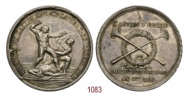 Battaglia di Castiglione e combattimento di Peschiera, 1796, Milano op. Lavy, AR 31,57g. Ø43,3mm. [2,9mm. Conio italiano. BATAILLE DE CASTIGLIONE (ser...