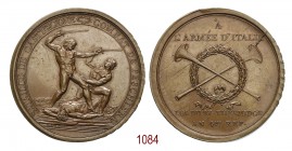 Battaglia di Castiglione, 1796, Milano op. Lavy, Æ 33,54g. Ø42,8mm. [3,4mm. Conio italiano. Come precedente. Hennin 742. Essling 690. TNR 61.3. Turric...