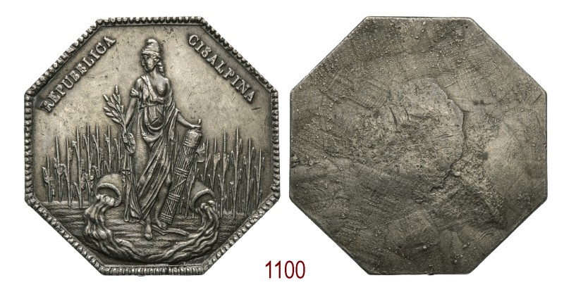 Repubblica Cisalpina 1797, Ferrara, Piombo 30,18g. Ø46,9mm. [2,1mm. Placchetta o...