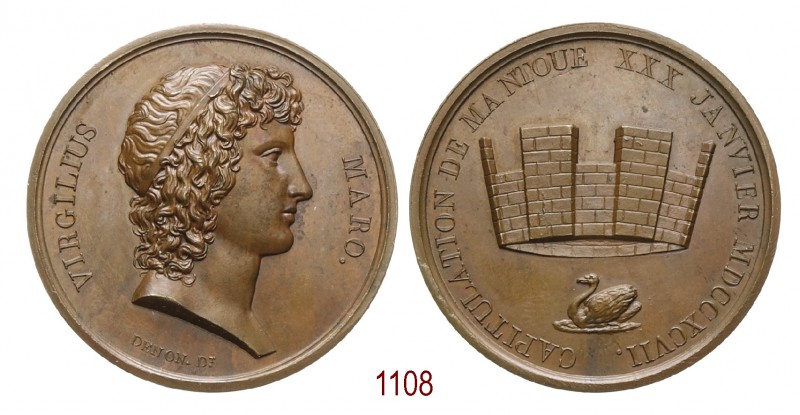 Capitolazione della città di Mantova, 1797 (1808), Parigi op. Gatteaux, Æ 22,71g...