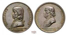 Costituzione della Repubblica Ligure, 1797, Genova op. Vassallo, AR 58,27g. Ø50,3mm. [3,3mm. NAPOLEONE BONAPARTE Busto di Napoleone a s. in uniforme, ...