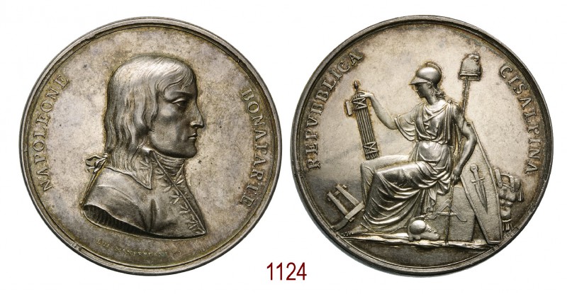 Fondazione della Repubblica Cisalpina 1797, Milano op. Manfredini, AR 114,45g. Ø...