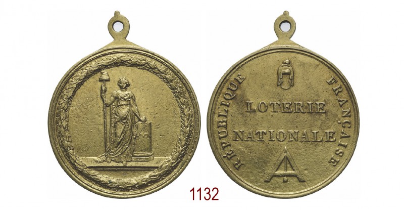 Direttorio, medaglia per gli addetti alla Loterie National (1797), Parigi, op. G...