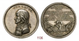 Trattato di Campoformio, 1797, Strasburgo, AR 23,35g. Ø39,9mm. [2,3mm. •ITALICUS• Busto in uniforme del generale a s. Rv. ALEXAND•/ BVONAPARTE•/ POST•...