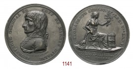 Trattato di Campoformio, 1797, Parigi op. Chavanne, Æ 56,11g. Ø43,8mm. [4,5mm. Pied fort. Come precedente. Hennin 815. TNR 65.4. Turricchia 104. 
Molt...