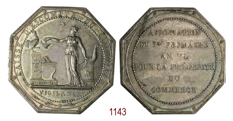 Cassa di sconto di Commercio 1797, Parigi op. Andrieu, AR 18,02g. Ø35,1mm. [1,8m...