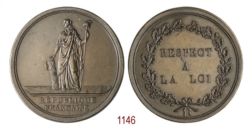 Commissario di Polizia di Milano, 1797, Milano op. Salwirck, Æ 34,41g. Ø40,9mm. ...