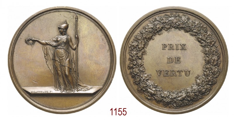 Premio e Virtù 1797, Parigi op. Gatteaux, Æ 143,55g. Ø74,1mm. [5,0mm. Anepigrafe...