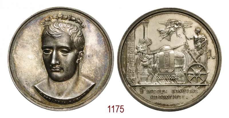 Conquista dell'Egitto 1798, Parigi op. Jouannin & Brenet, AR 38,08g. Ø40,6mm. [3...