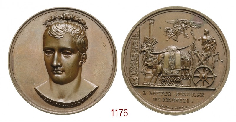 Conquista dell'Egitto 1798, Parigi op. Jouannin & Brenet, Æ 40,62g. Ø40,4mm. [4,...