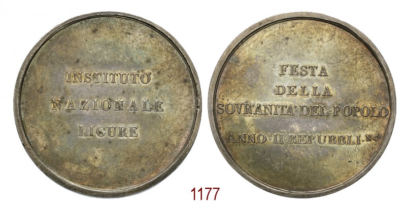 Repubblica Ligure, Istituto Nazionale Ligure 1798, Genova, AR 56,51g. Ø48,7mm. [...