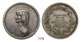Congresso di Rastadt 1798, Strasburgo, AR 25,72g. Ø39,9mm. [2,8mm. ITALICUS Busto a s., in uniforme, del Bonaparte Rv. IMPERIVM•/ FELIX/ LEGATO/ BVONA...