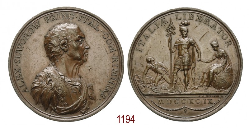Alexanandre Suwarow battaglia del Trebbia, 18 e 19 giugno 1799, op. C.H. Kuchler...