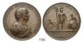 Alexanandre Suwarow battaglia del Trebbia, 18 e 19 giugno 1799, op. C.H. Kuchler, Æ 53,37g. Ø48,3mm. [3,8mm. ALEX • SUWOROW PRINC • ITAL • COM • RIMNI...