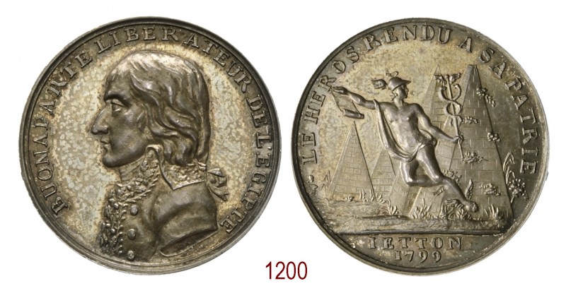 Bonaparte liberatore dell'Egitto 1799, Parigi AR 14,61g. Ø31,3mm. [2,7mm. BUONAP...
