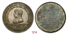 Battaglia di Marengo, 14 giugno 1800 (an 8), Parigi op. Auguste & Brenet, AR 63,89g. Ø50,1mm. [4,1mm. Come precedente, ma legenda in caratteri piccoli...