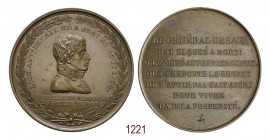 In memoria Gen. Desaix morto a Marengo, 1800 (an 8), Parigi op. Auguste & Brenet, Æ 63,92g. Ø49,7mm. [4,9mm. Come precedente. Variante di conio nei ra...