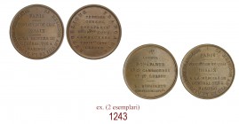 Fondazione dei Quai Desaix a Parigi, 1800 (an 8), 

1)       Parigi, Æ 38,52g. Ø42,1 mm. [3,8mm. Come precedente. Bramsen 68. Julius 845. Essling 855....
