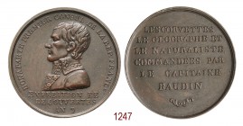 Viaggio del Capitano Baudin, 1800 (an 9), Parigi op. Montagny, Æ 26,85g. Ø37,2mm. [4,1mm. Come precedente. Bramsen 72. TNR 79.10. MH 174. 
Rara. Migli...