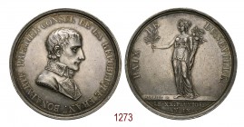 Pace di Luneville 9 febbraio 1801 (an 9), Parigi, op. Andrieu, AR 31,57g. Ø41,9mm. [mm. Come precedente, minima variante di conio. ↑. Bramsen 107. Jul...